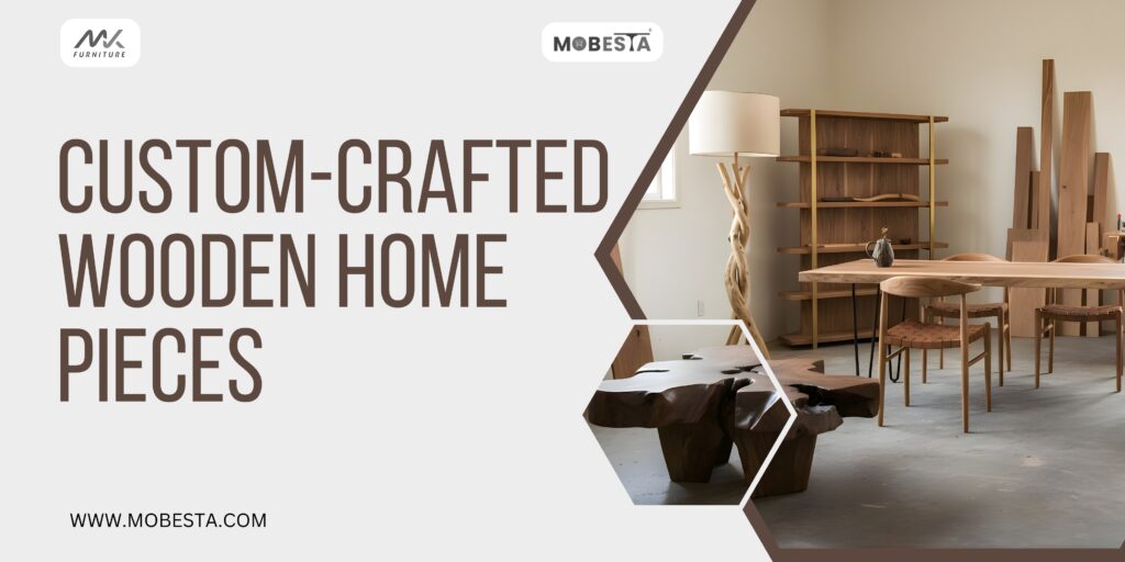 Custom-crafted wooden home pieces