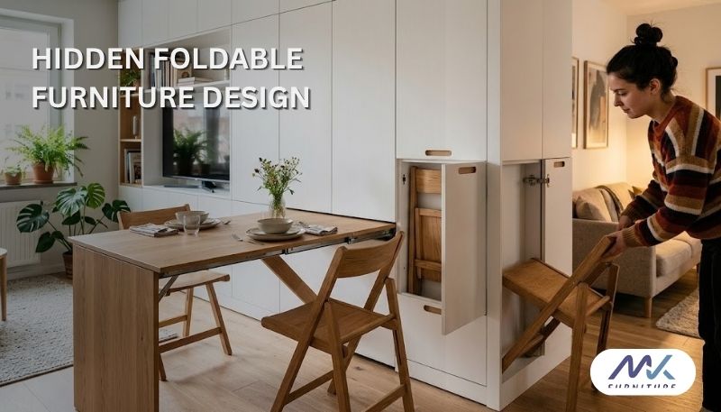 hidden foldable furniture design
