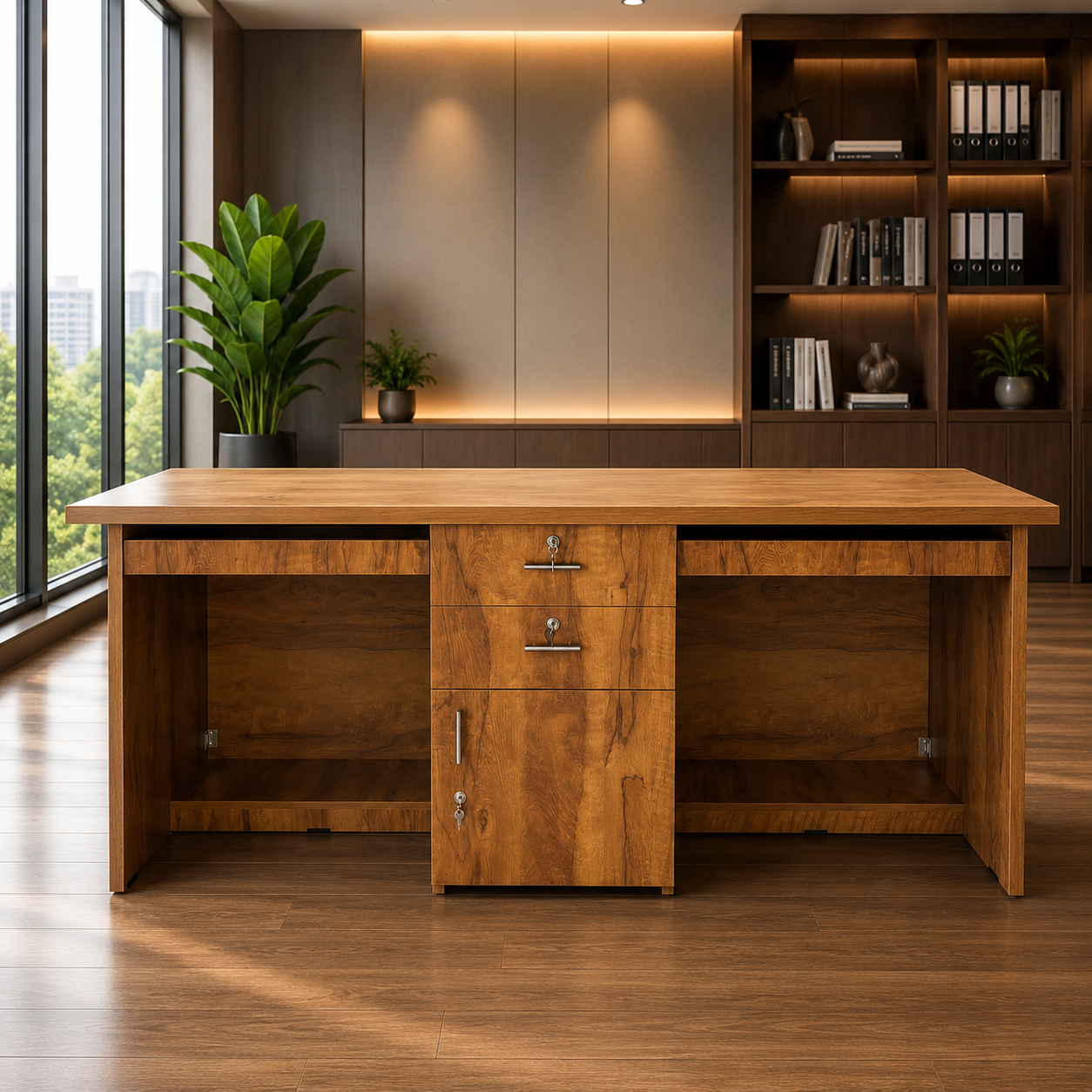 Two Seater Office Table 72×30 Inch | Mobesta Office Desk
